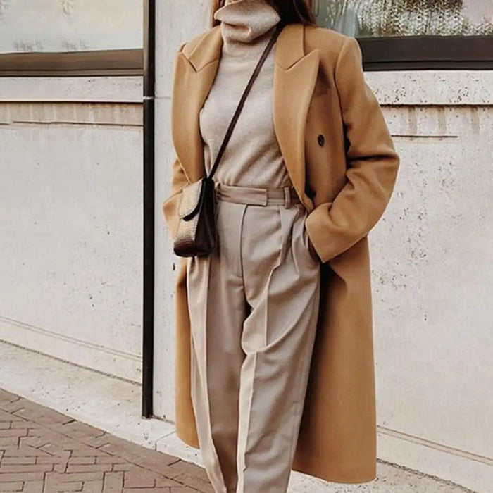 Blazers de mujer con cuello acanalado para primavera e invierno