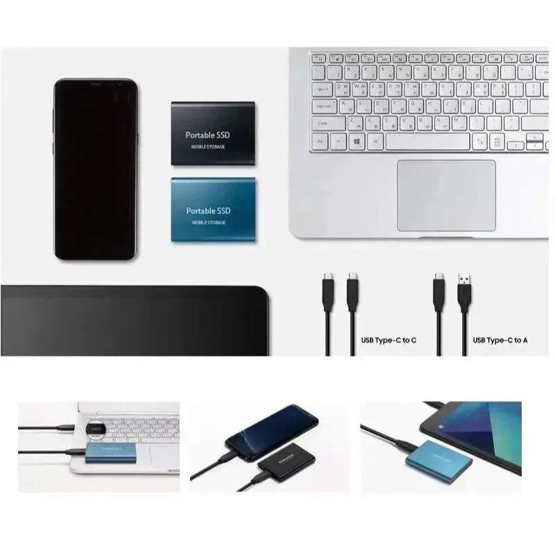 Bærbar SSD-Solid State Drive for Hurtig Lagring