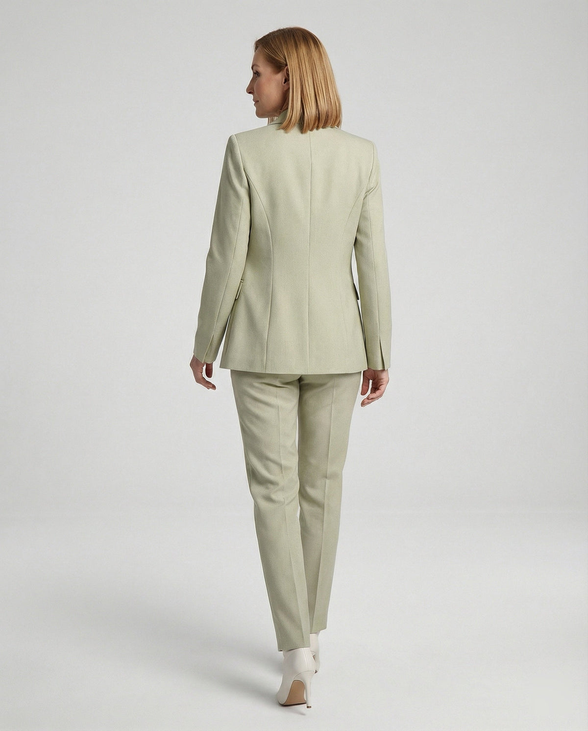Dame Todelt Buksedragt med Enkeltradet Blazer