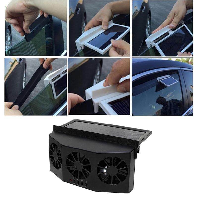 Bilvifte med Solcellepanel – Frisk Luft i Bilen