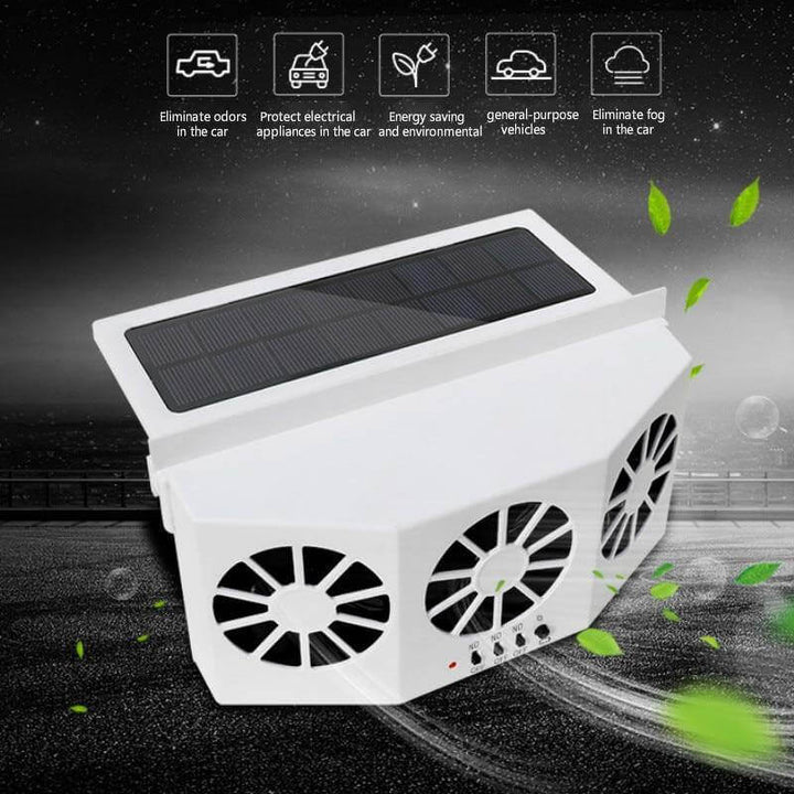 Bilvifte med Solcellepanel – Frisk Luft i Bilen