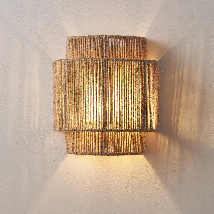 Bohemsk Rattan Vegglampe – Skap Koselig Stemning Hjemme