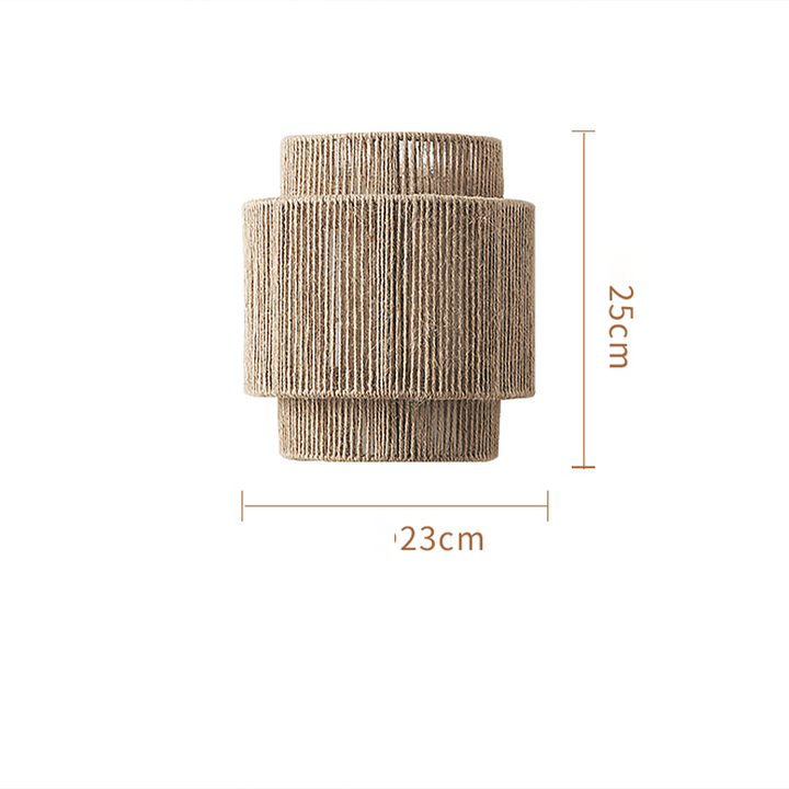 Bohemsk Rattan Vegglampe – Skap Koselig Stemning Hjemme