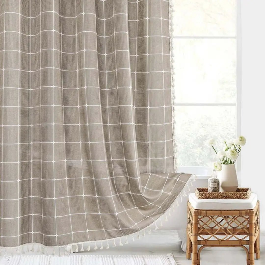 Boho Dusjforheng for Kvinner med Dusker – Elegant Badestil
