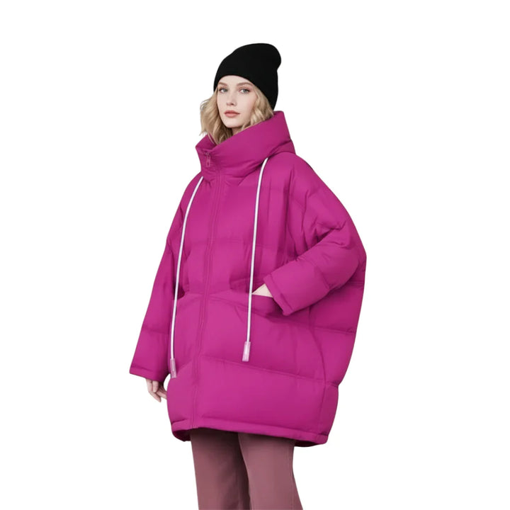 Dame Vinter Jakke med Hette - Lang og Varm Design