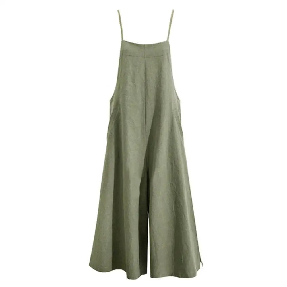 Dame Jumpsuit Løs &amp; Ermeløs – Perfekt Sommerkomfort