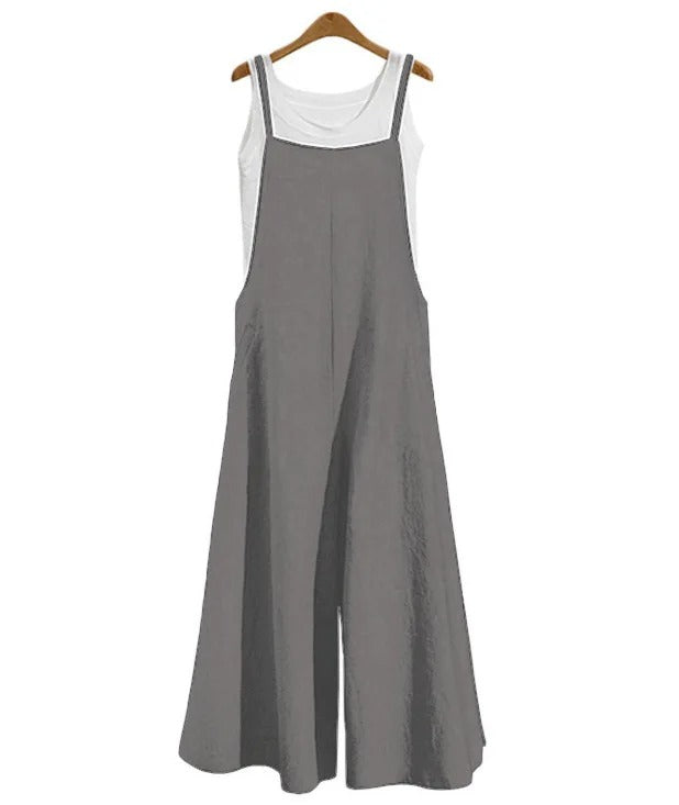 Dame Jumpsuit Løs &amp; Ermeløs – Perfekt Sommerkomfort