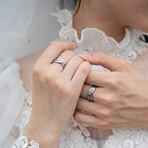 Unisex Englevinge Ring i Sølv – Beskyttende Design