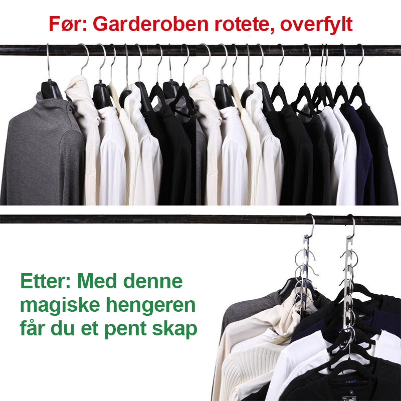 Magiske Kleshengere - Rustfritt Stål | Plassbesparende