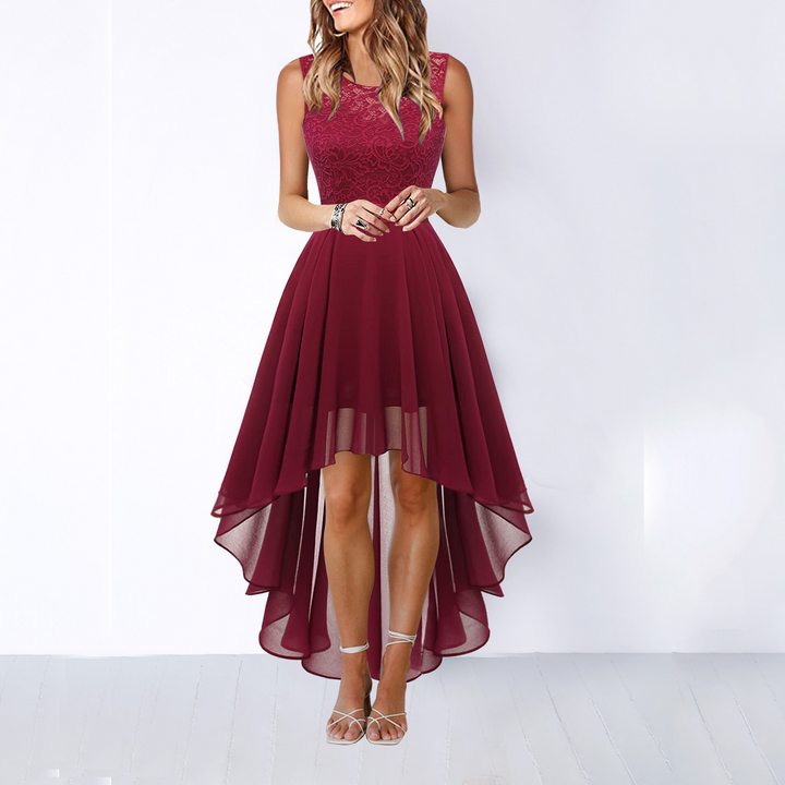 Elegant Asymmetrisk Aftenkjole for Kvinner