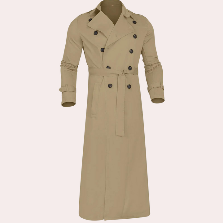 Herre Avslappet Trenchcoat – Elegant Komfort