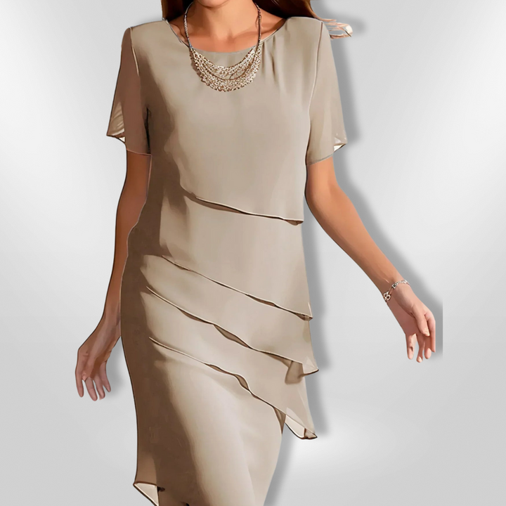 Elegant Chiffonkjole for Kvinner – Tidløs Fest og Bryllup