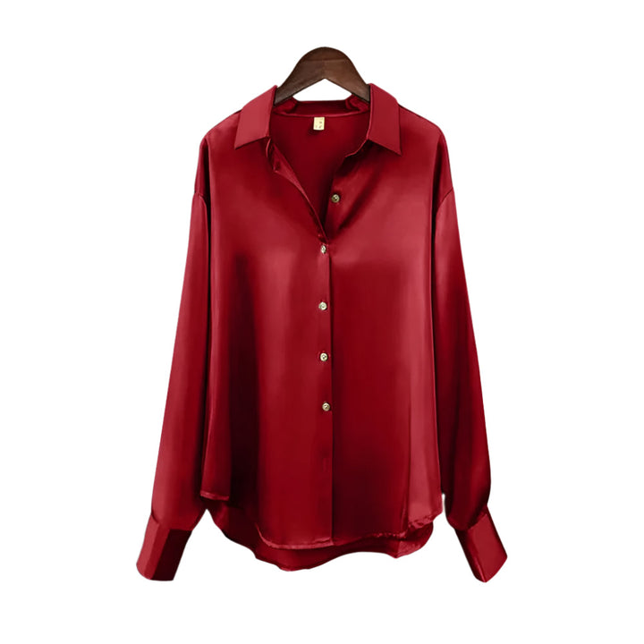 Damebluse med Reverskrage – Elegant og Komfortabel