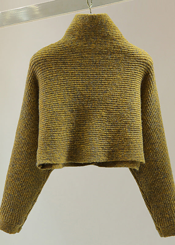 Dame Elegant Turtleneck Genser med Flaggermusermer