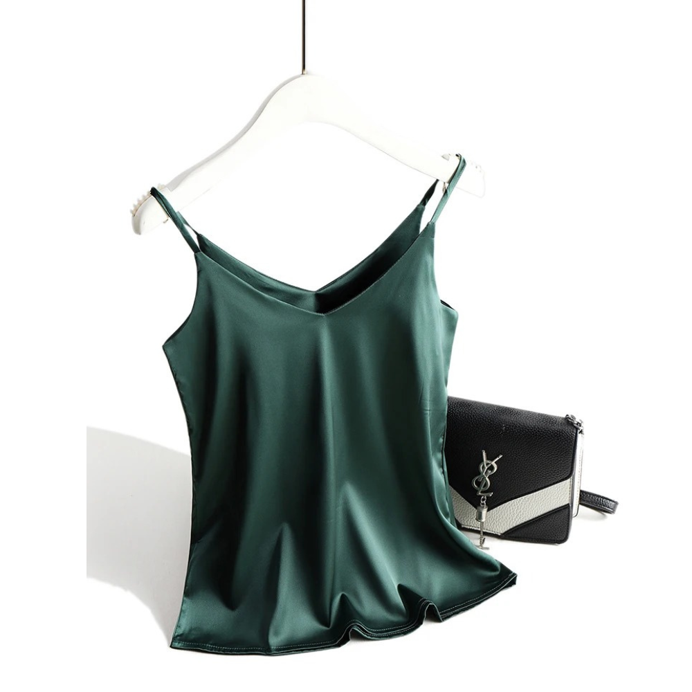 Kvinners Elegant Halter Spaghettitopp med V-hals