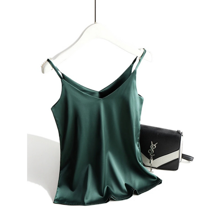 Kvinners Elegant Halter Spaghettitopp med V-hals