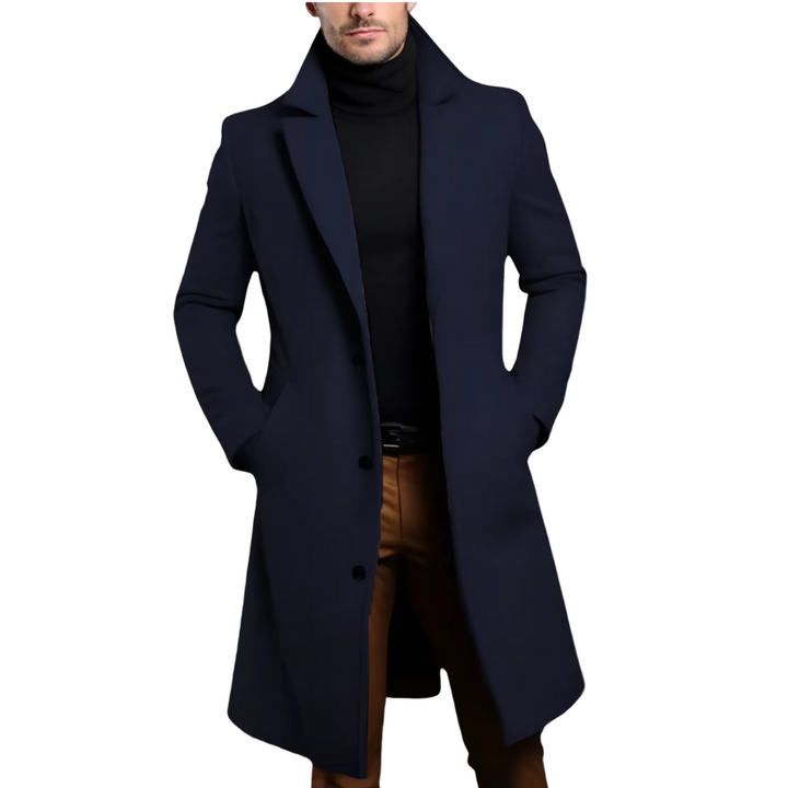 Herre Klassisk Overcoat med Skreddersydd Passform