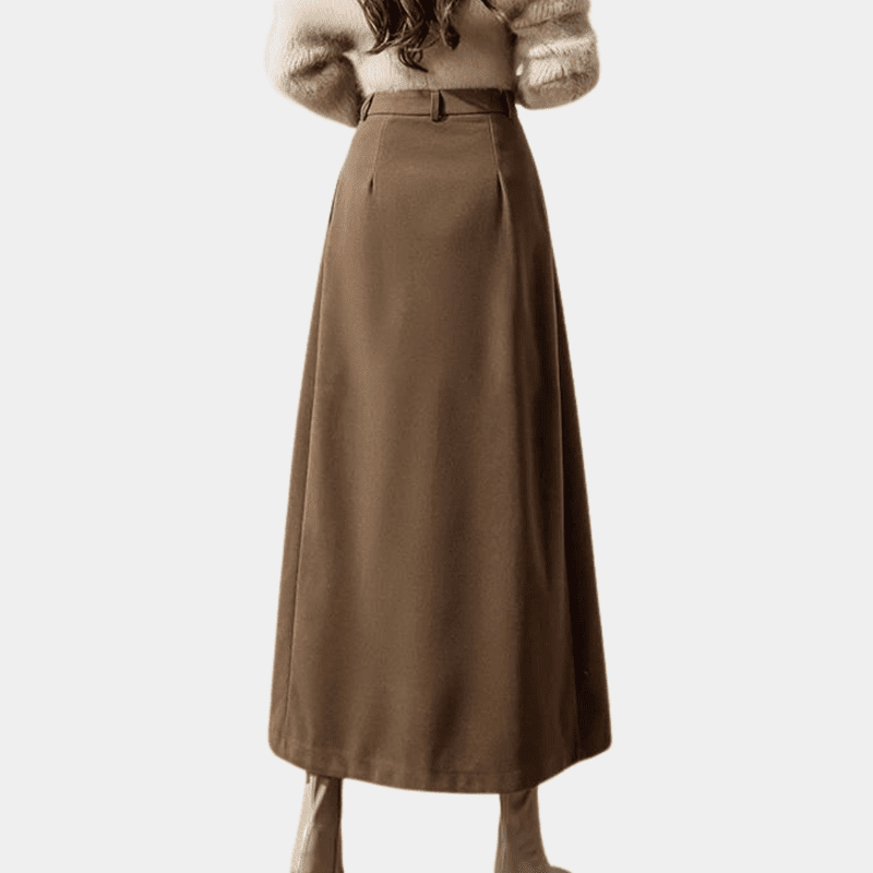 Elegant Klassisk Metallisk Skjørt for Kvinner