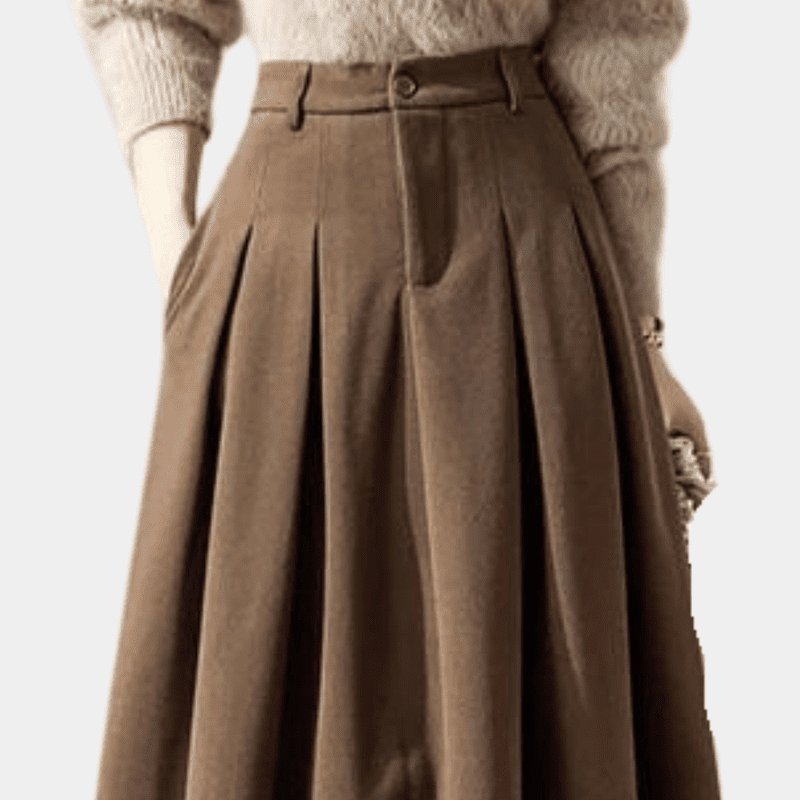 Elegant Klassisk Metallisk Skjørt for Kvinner