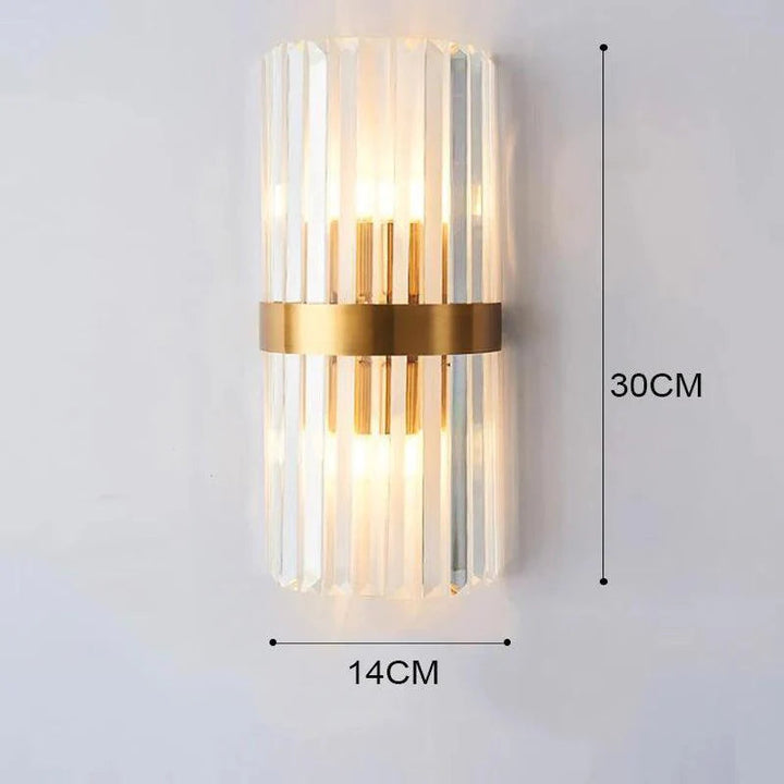 Elegant Krystall Vegglampe med LED