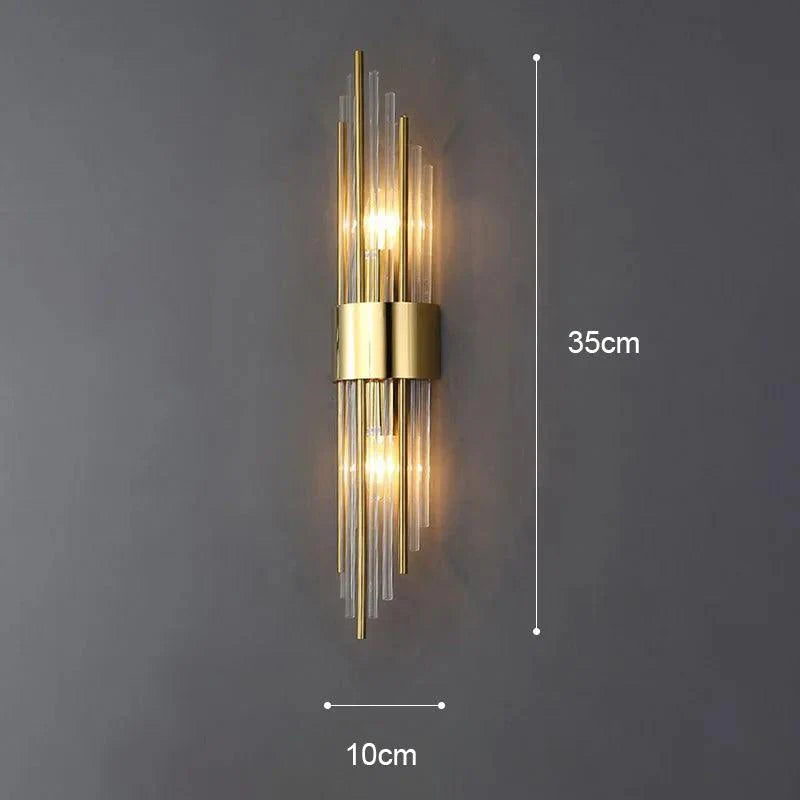 Elegant Krystall Vegglampe med LED