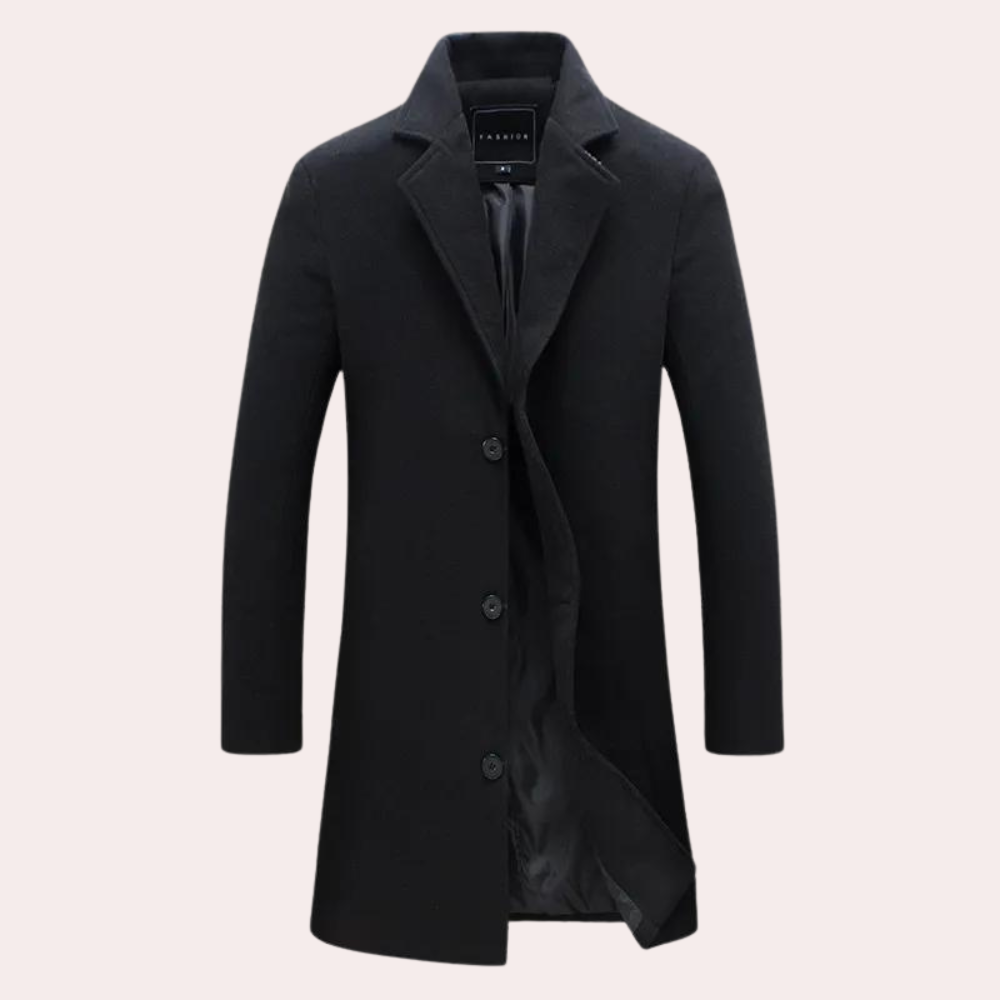 Herre Lang Frakk – Elegant Stil for Enhver Anledning