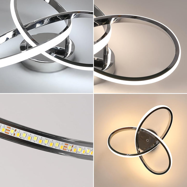 Elegant LED-taklampe | Moderne Blomsterdesign for Stuen