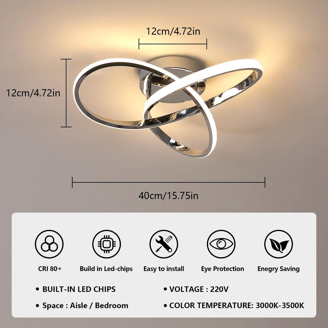 Elegant LED-taklampe | Moderne Blomsterdesign for Stuen