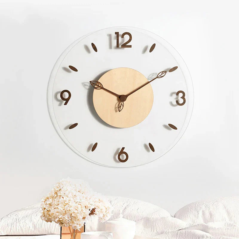 Elegant Minimalistisk Veggklokke Ø30 cm
