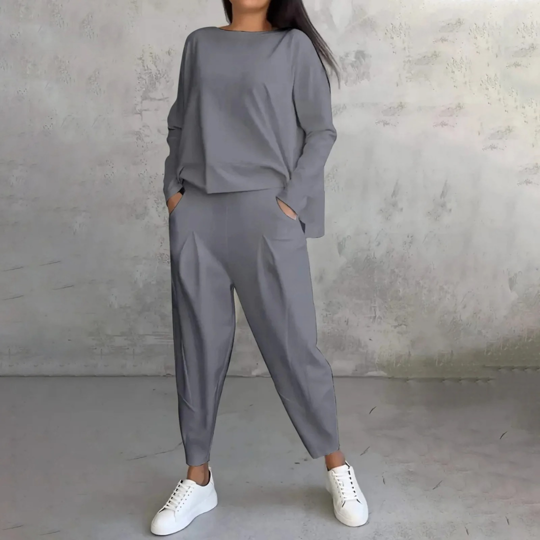 Dame Elegant Todelt Sett for Komfort og Stil