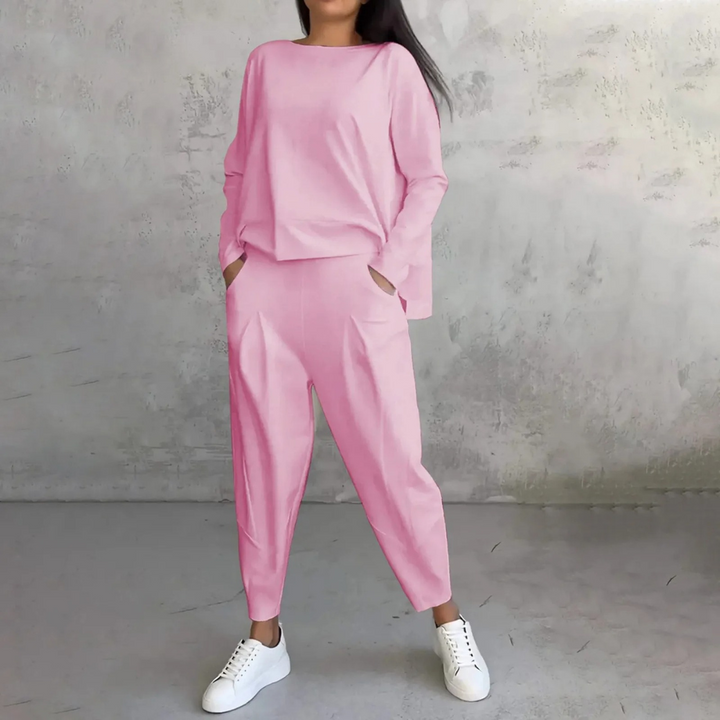 Dame Elegant Todelt Sett for Komfort og Stil