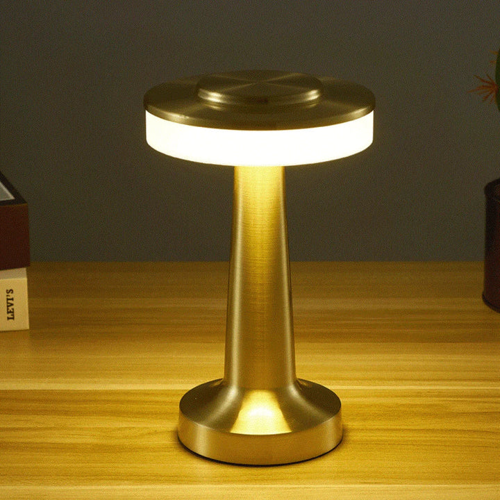 Elegant Trådløs Bordlampe med Dimmbart Lys