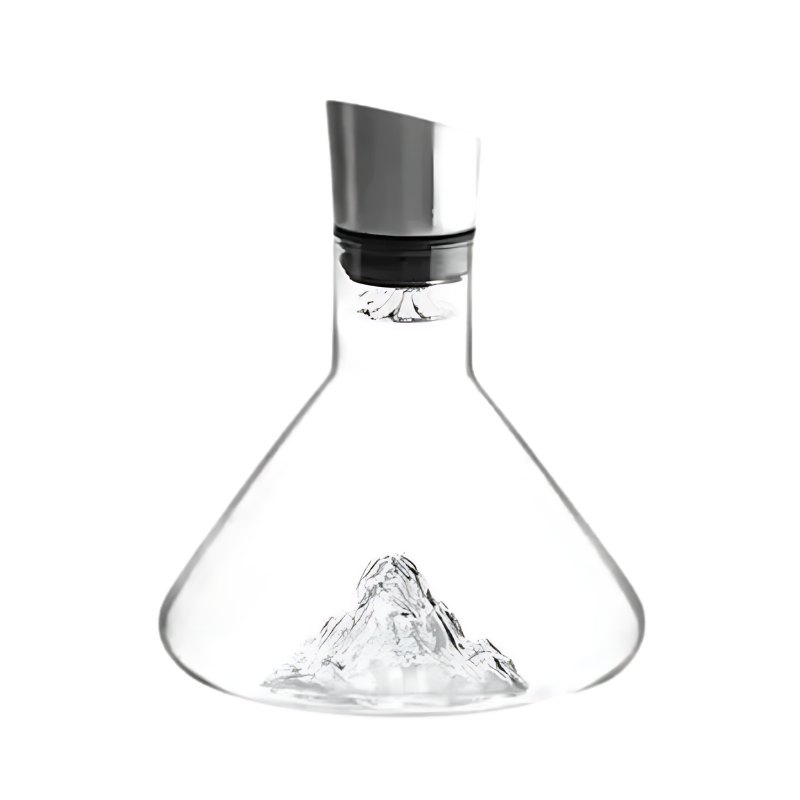 Elegant Vinkaraffel med Lufting og Sedimentfilter