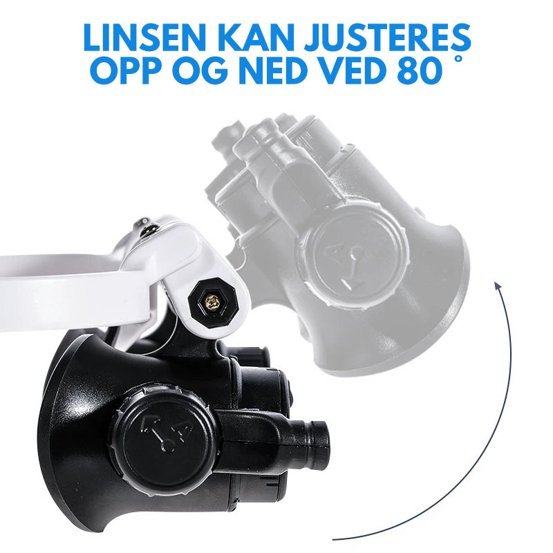 LED-briller med Forstørrelsesglass og Justerbare Linser