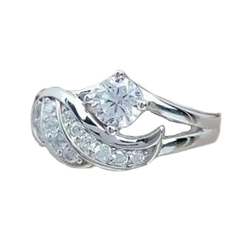 Kvinner Englens Omfavnelse Ring med Cubic Zirconia