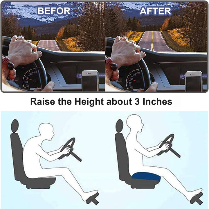 Unisex Ergonomisk Bilsetepute for Optimal Kjørekomfort