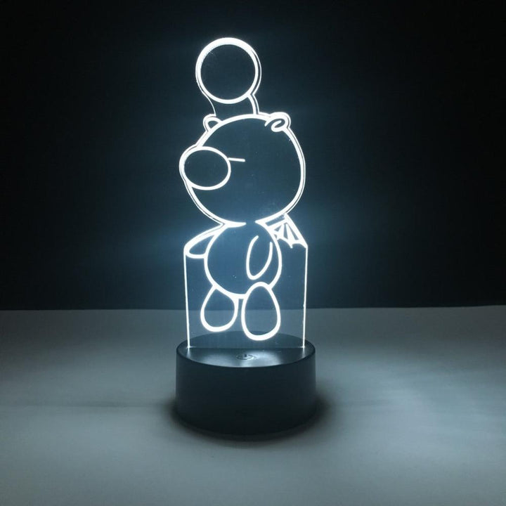 Final Fantasy 3D Bordlampe - Optisk Illusjon Nattlys
