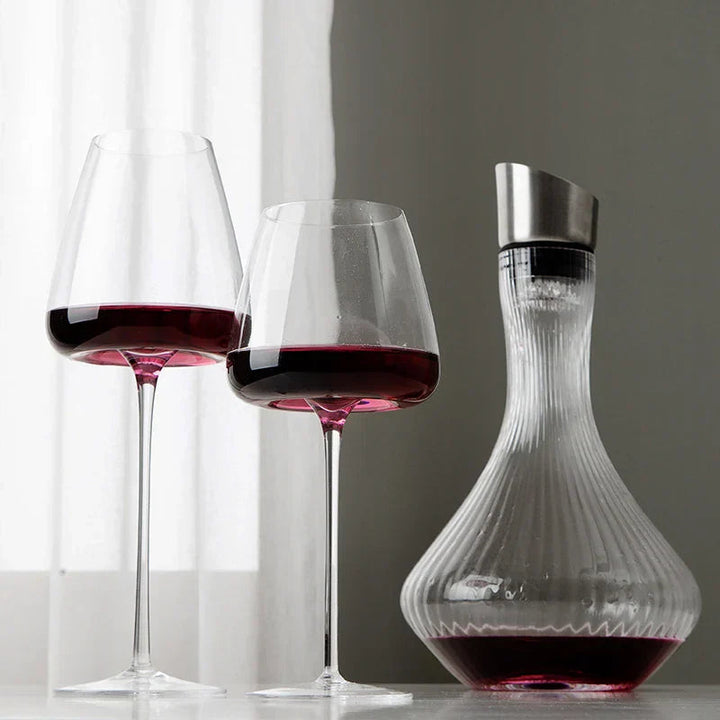 Elegante Håndlagde Krystallglass for Vin og Champagne