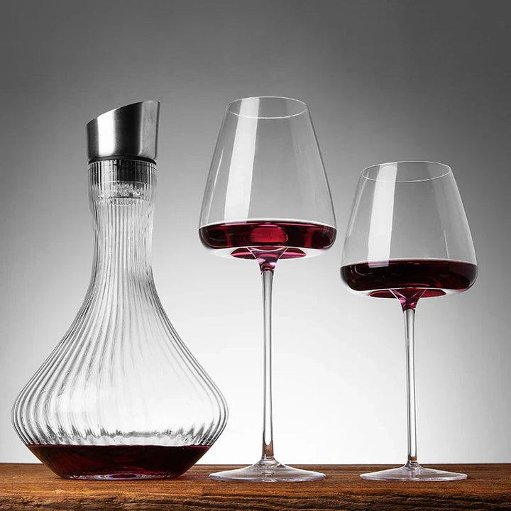 Elegante Håndlagde Krystallglass for Vin og Champagne