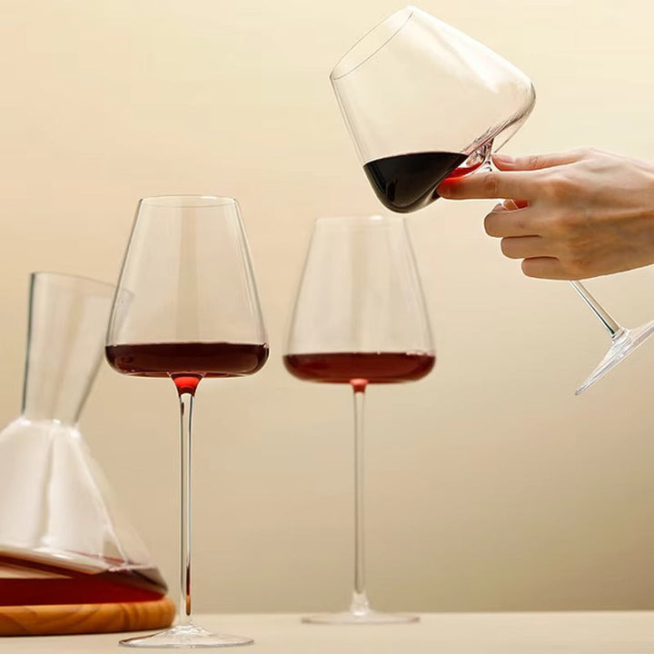 Elegante Håndlagde Krystallglass for Vin og Champagne