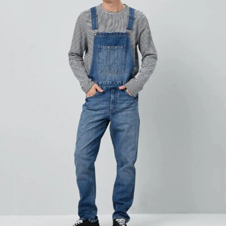 Jumpsuit for Menn - Justerbare Stropper | Stor Lomme