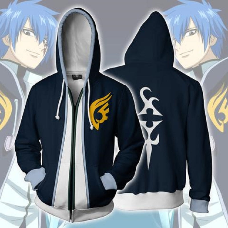 Herre Fairy Tail Hettegenser - Unik Anime Stil og Komfort