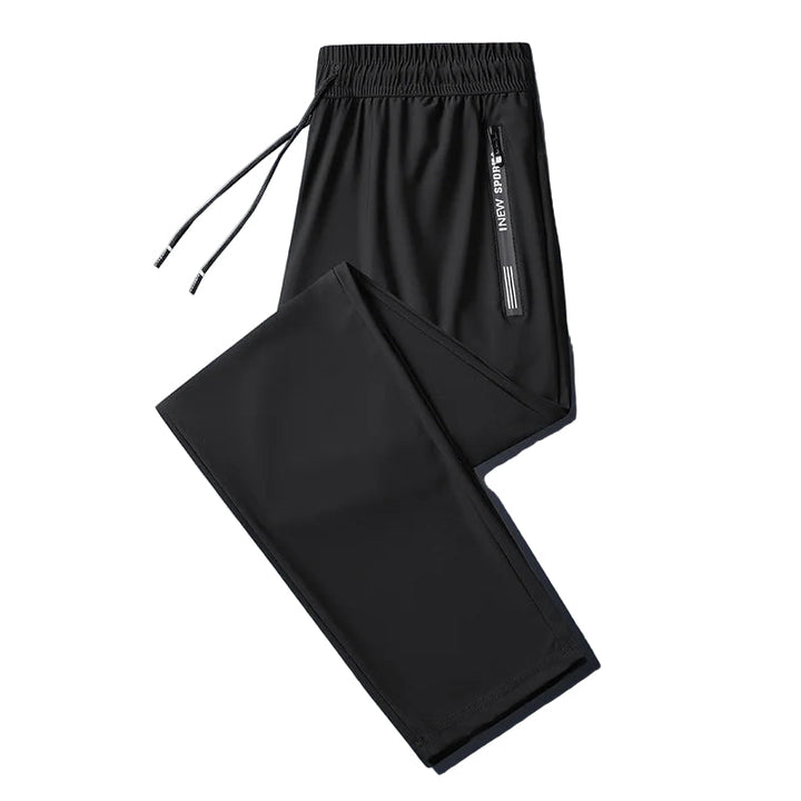 Herre Joggebukse med Glidelåslommer for Komfort og Stil