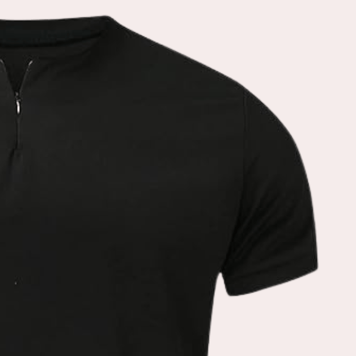 Herre Komfortabel T-skjorte i Enkel Polyester