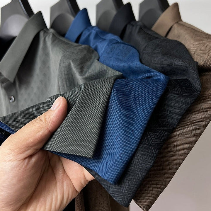 Herre Polo Skjorte i Nanosilk – Klassisk Komfort &amp; Stil