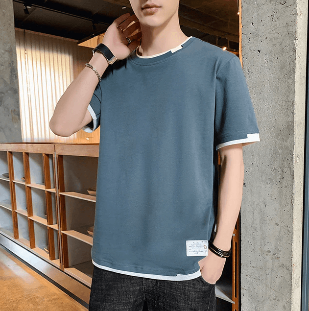 Herres oversized t-skjorte i bomull – Komfortabel og stilig