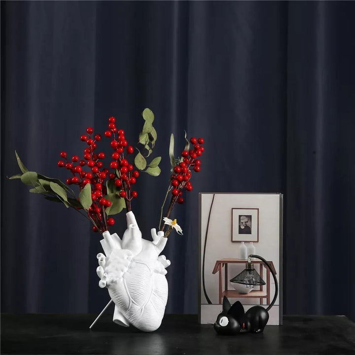 Hjerteformet Vase for Innendørs Dekorasjon
