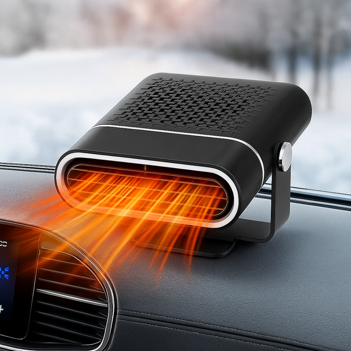 Calefactor y desempañador portátil para coche de 12 V y USB con ventilador