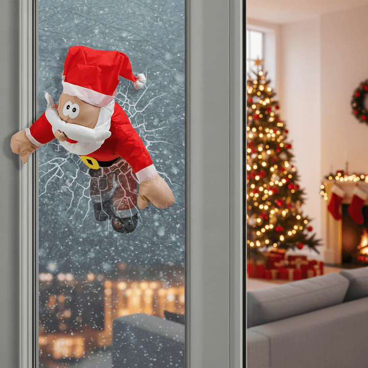 Interaktiv Julevindusdekorasjon med Lyd og Bevegelse