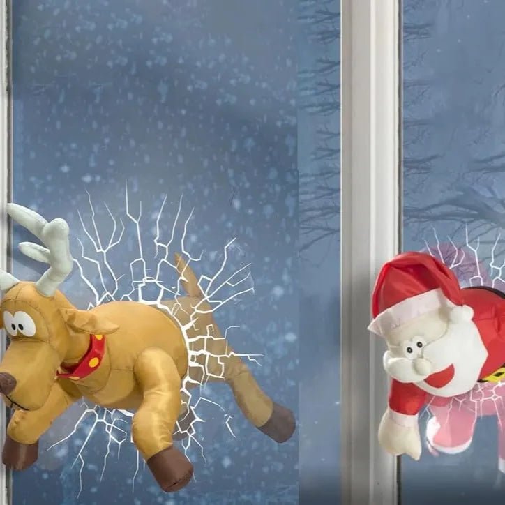 Interaktiv Julevindusdekorasjon med Lyd og Bevegelse